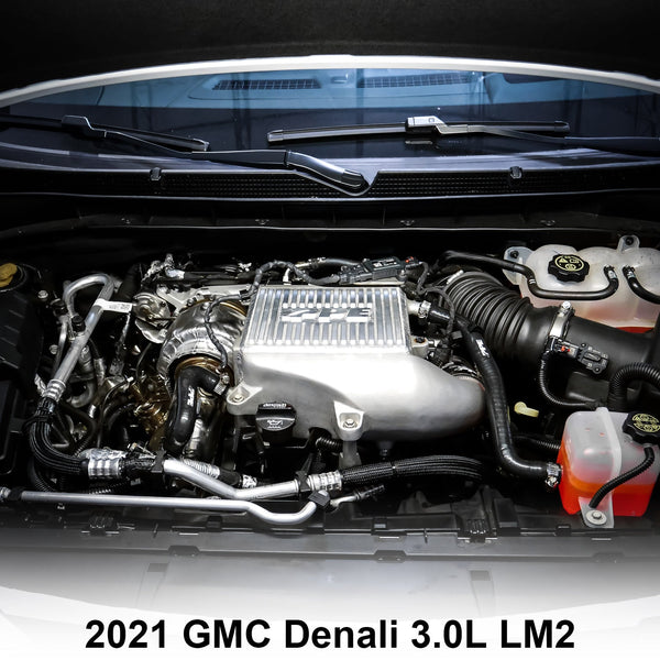 Pacific Engineering PPE Power Intercooler Kit - Air to Water - GM 3.0L Duramax 2020-2026 LM2 LZ0 - Raw Brushed Fins 115030000
