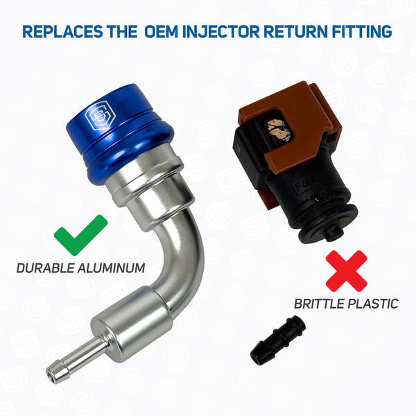 S&S Diesel S S Diesel Motorsport Ford 6.7L Fuel Leak Prevention Fitting (2017-2026) 6.7F17-LPF | 6.7F17-LPF