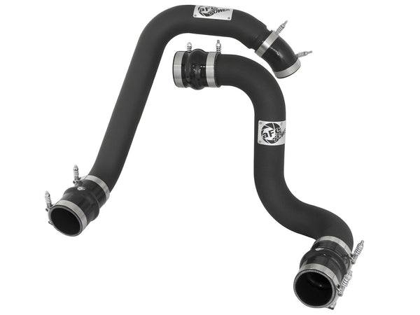 aFe Power Ford Diesel Trucks 03-07 V8-6.0L td BladeRunner 3 In Aluminum Hot and Cold Charge Pipe Kit Black | 46-20104-B