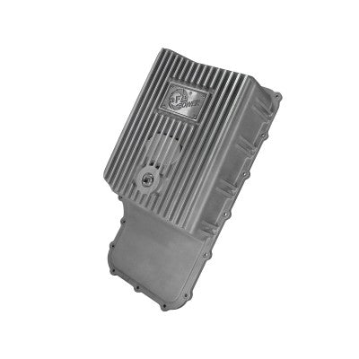 aFe Power aFe Power Ford Super Duty Trucks 11-21 6R140 Transmission Street Series Transmission Pan Raw w Machined Fins 46-70180 | 46-70180