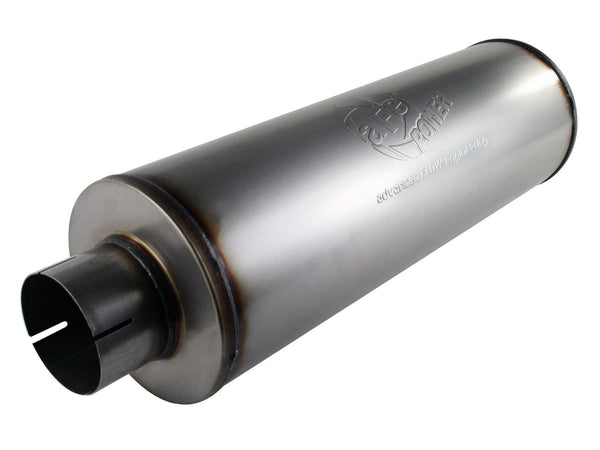 aFe Power 4 IN ID CenterCenter x 8 IN Dia x 30 IN L MACH Force-Xp 409 Stainless Steel Muffler 49-91002