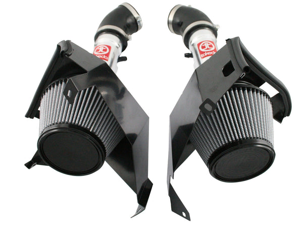 aFe Power Nissan 350Z 07-08 V6-3.5L VQ35HR Takeda Stage-2 Cold Air Intake System w Pro Dry S Filter Polished | TR-3004P