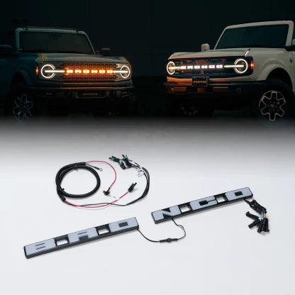 Putco Luminix Bronco LED Emblem for 2021-2026 Ford Bronco (Compatible with Front-Facing Camera Models) 92852
