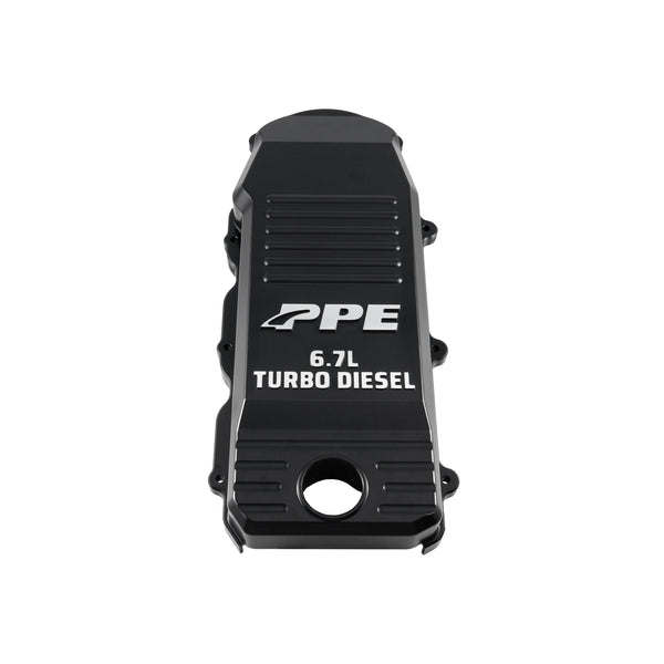 Pacific Engineering PPE Billet Upper CCV Cover - RAM 6.7L Cummins - Black Anodize 218020120 | 218020120