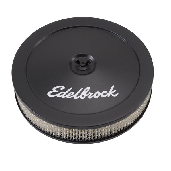 Edelbrock PRO-FLO BLACK 10 ROUND AIR CLEANER WITH 2 PAPER ELEMENT 1203