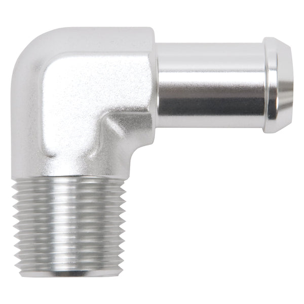 Edelbrock EDELBROCK HEATER HOSE END FITTING - 90 DEG WITH 1 2 NPT AND 5 8 BARB. 8179 | 8179