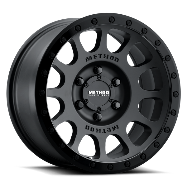 Method Race Wheels MR305 NV 189 -12mm Offset 65.5 108mm Centerbore Matte Black - Gloss Black Lip MR305890601012N