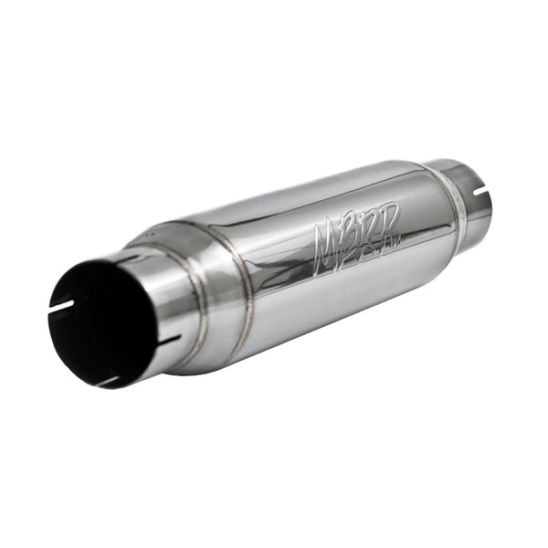 MBRP T304 Stainless Steel Resonator; 3 Inlet Outlet; 16 Body; 4 OD; 20 Overall Length R1013