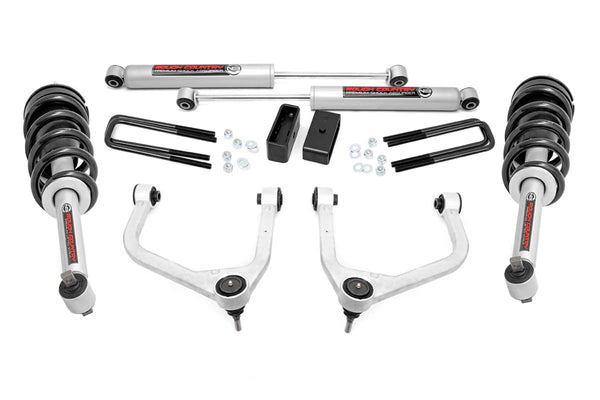 Rough Country 3.5 Inch Lift Kit N3 Struts Chevy Silverado 1500 2WD 4WD (2019-2024) | 29532