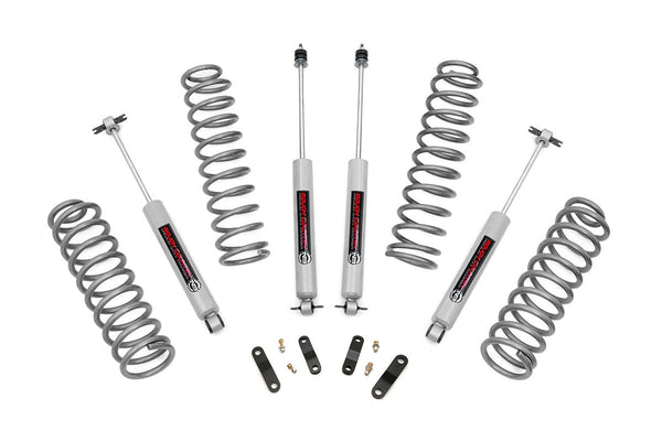 Rough Country 2.5 Inch Lift Kit Coils Jeep Wrangler Unlimited 2WD 4WD (2007-2018) | 67930
