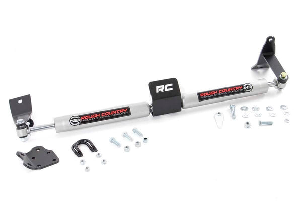 Rough Country N3 Steering Stabilizer Dual 2-8 Inch Lift Ram 2500 (03-13) 3500 (11-12) 8749530