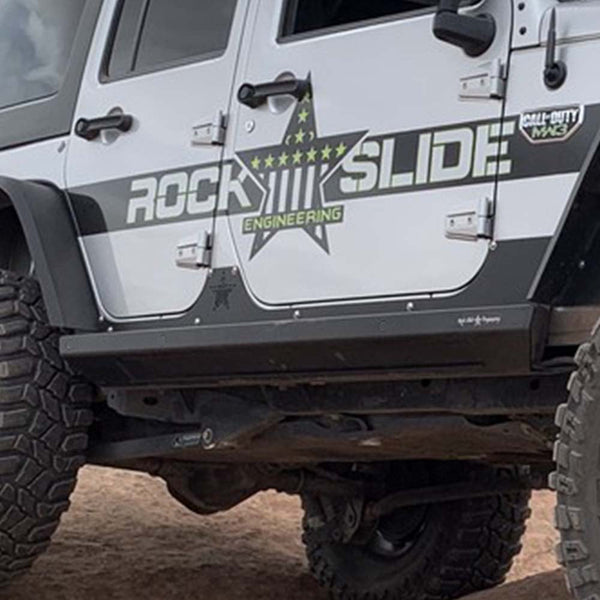 Rock Slide Engineering STEP-SLIDER ROCKER GUARDS 2007-18 JEEP JK 4 DOOR | AX-SS-RG-JK4