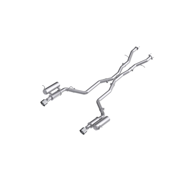 MBRP 2011 2026 Dodge Durango 5.7L Aluminized Steel 3 Cat-Back Dual Split Rear Street Profile | S5107AL