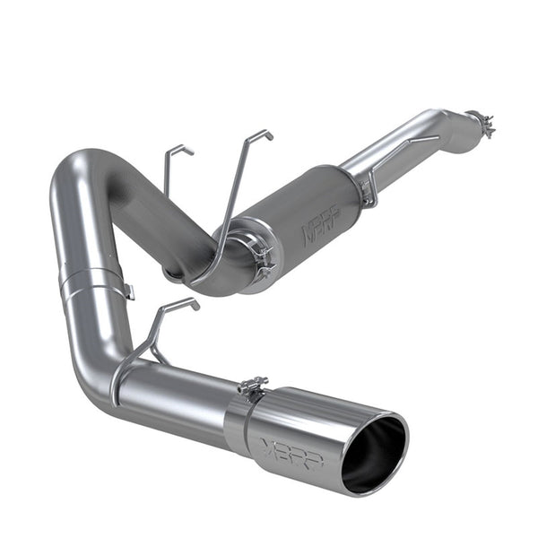 MBRP MBRP 2017 2026 Ford F250 F350 Super Crew Cab 6.2L 6.8L 7.3L T304 Stainless Steel 4 Resonator Back Single Side Street Version S5247304 | S5247304