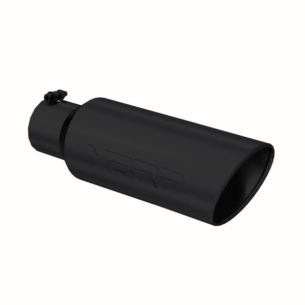 MBRP Black Coated Tip; 6 OD; Rolled end; 4 ID; 18 length T5130BLK