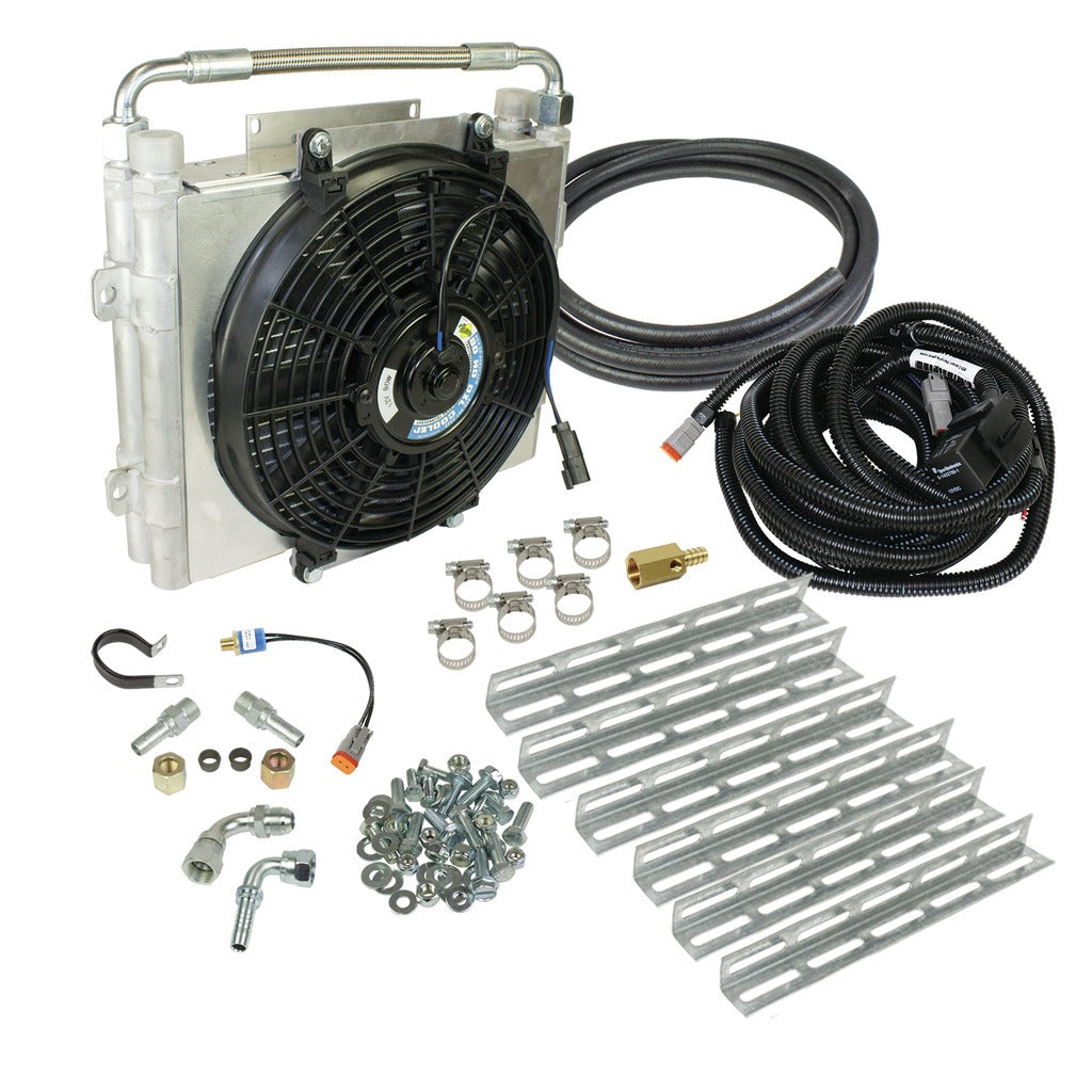 BD Diesel Xtrude Double Stacked Transmission Cooler Kit - Universial 5/8in Tubing | 1030606-DS-58