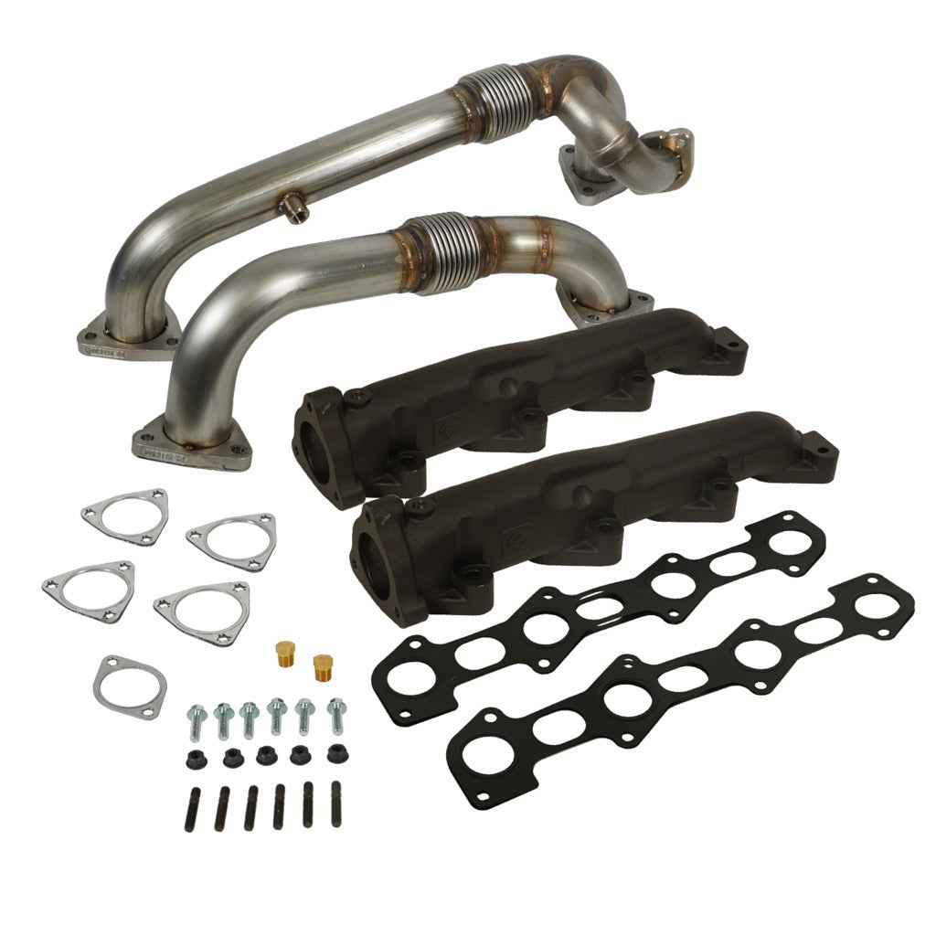BD Diesel Exhaust Manifold  Up-Pipes Set Powerstroke 6.4L Ford 2008-2010 F-Ser SuperDuty 1041484