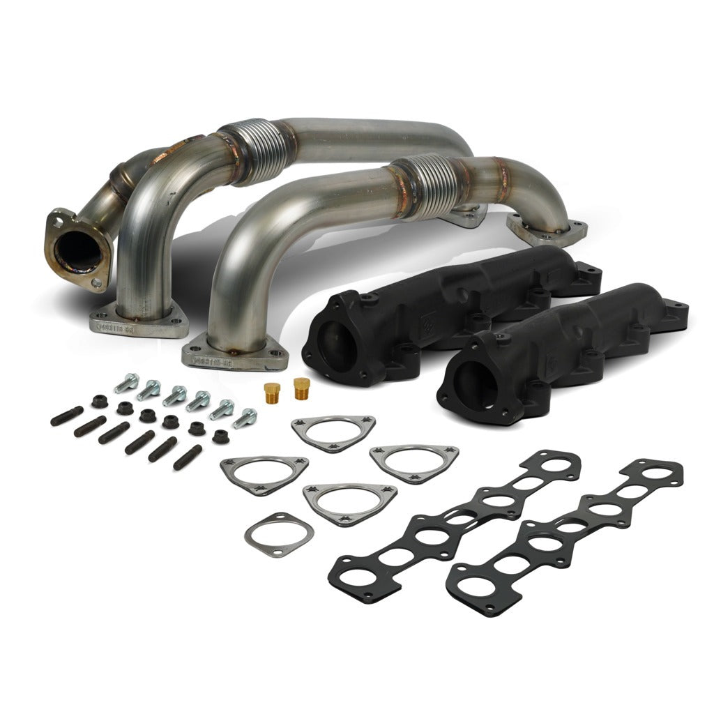 BD Diesel Exhaust Manifold  Up-Pipes Set Powerstroke 6.4L Ford 2008-2010 F-Ser SuperDuty 1041484