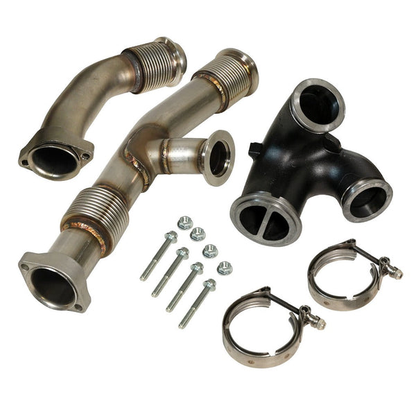 BD Diesel 6.0L Powerstroke Up-Pipes Kit w EGR Connector - Ford 2003-2004.5 1043917