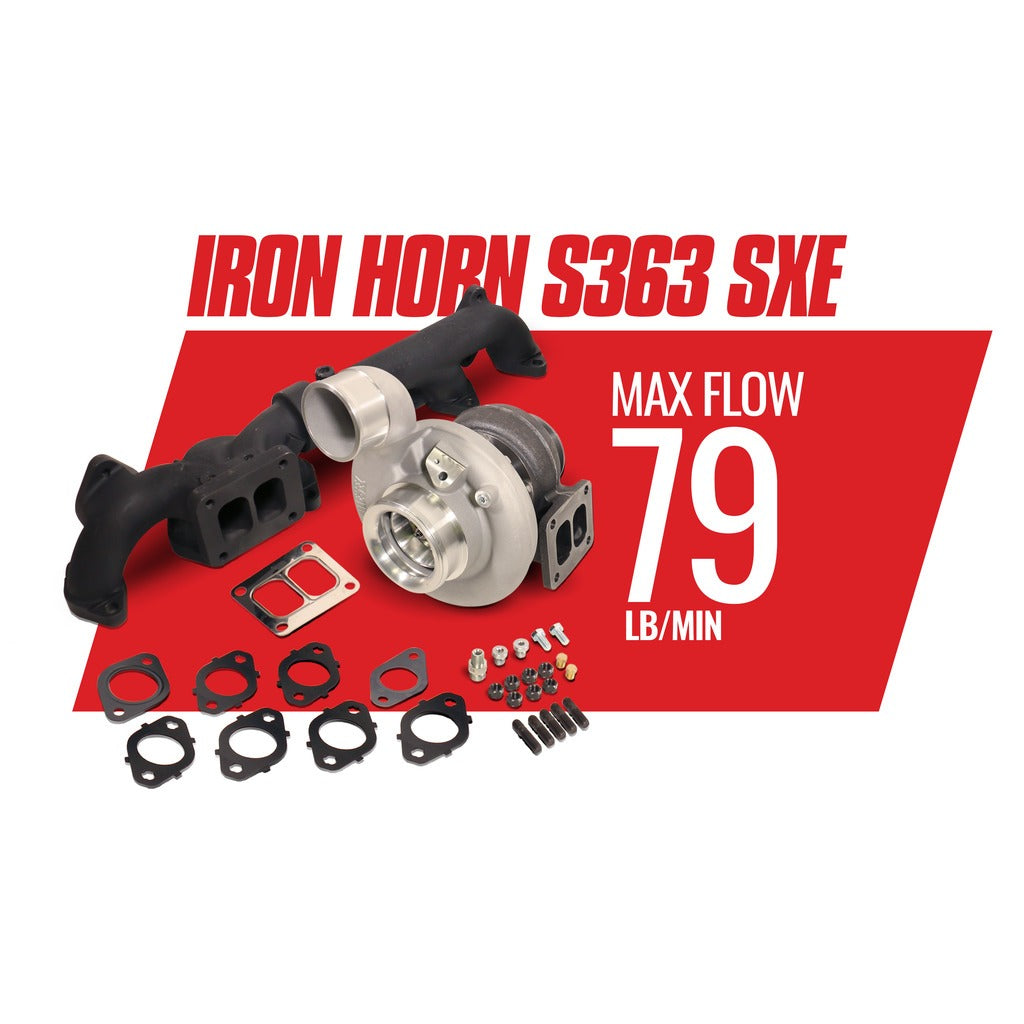 BD Diesel Iron Horn 5.9L Cummins Turbo Kit S363SXE 76 0.91AR Dodge 2003-2007 1045172