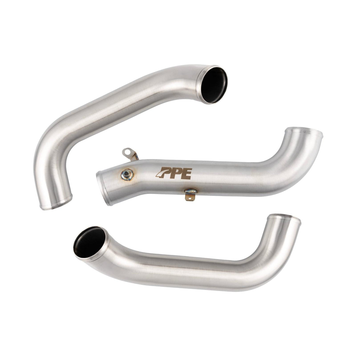 Pacific Engineering PPE Charge Air Pipe Kit - GM 6.6L Duramax L5P 2017-2019 - Brushed 115026010 | 115026010