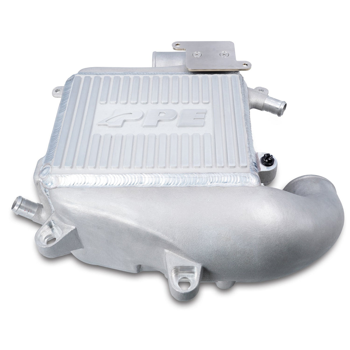 Pacific Engineering PPE Power Intercooler Kit - Air to Water - GM 3.0L Duramax 2020-2026 LM2 LZ0 - Raw  Brushed Fins 115030000