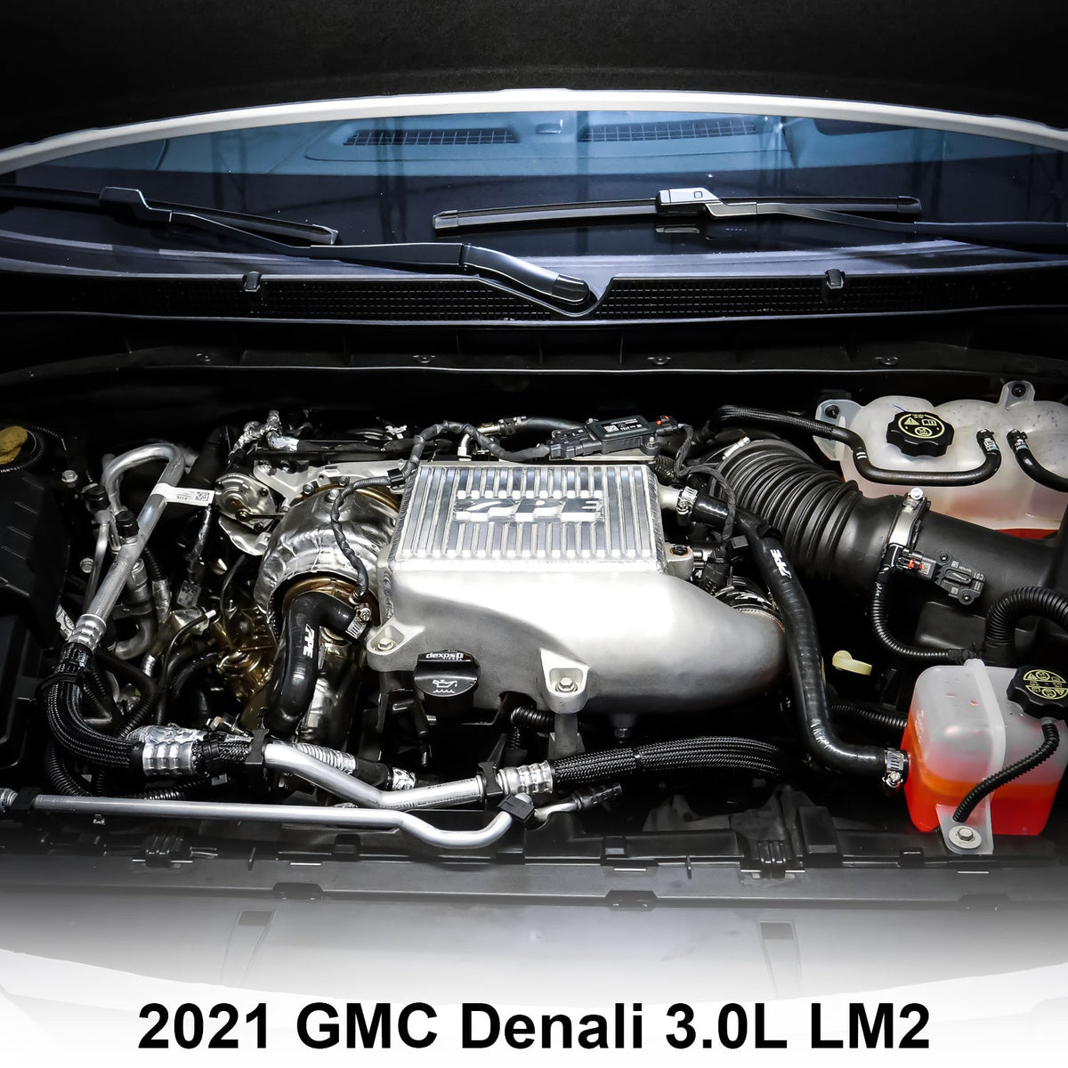 Pacific Engineering PPE Power Intercooler Kit - Air to Water - GM 3.0L Duramax 2020-2026 LM2 LZ0 - Raw  Brushed Fins 115030000