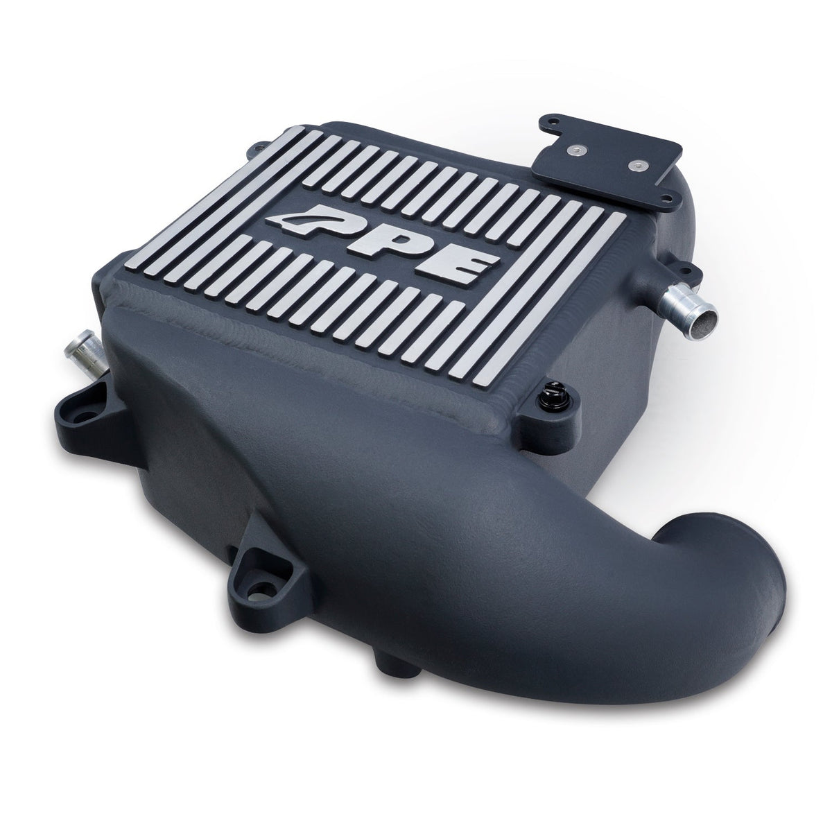 Pacific Engineering PPE Intercooler Kit - Air to Water - GM 3.0L Duramax 2020-2026 LM2 LZ0 - Black  Brushed Fins 115030010