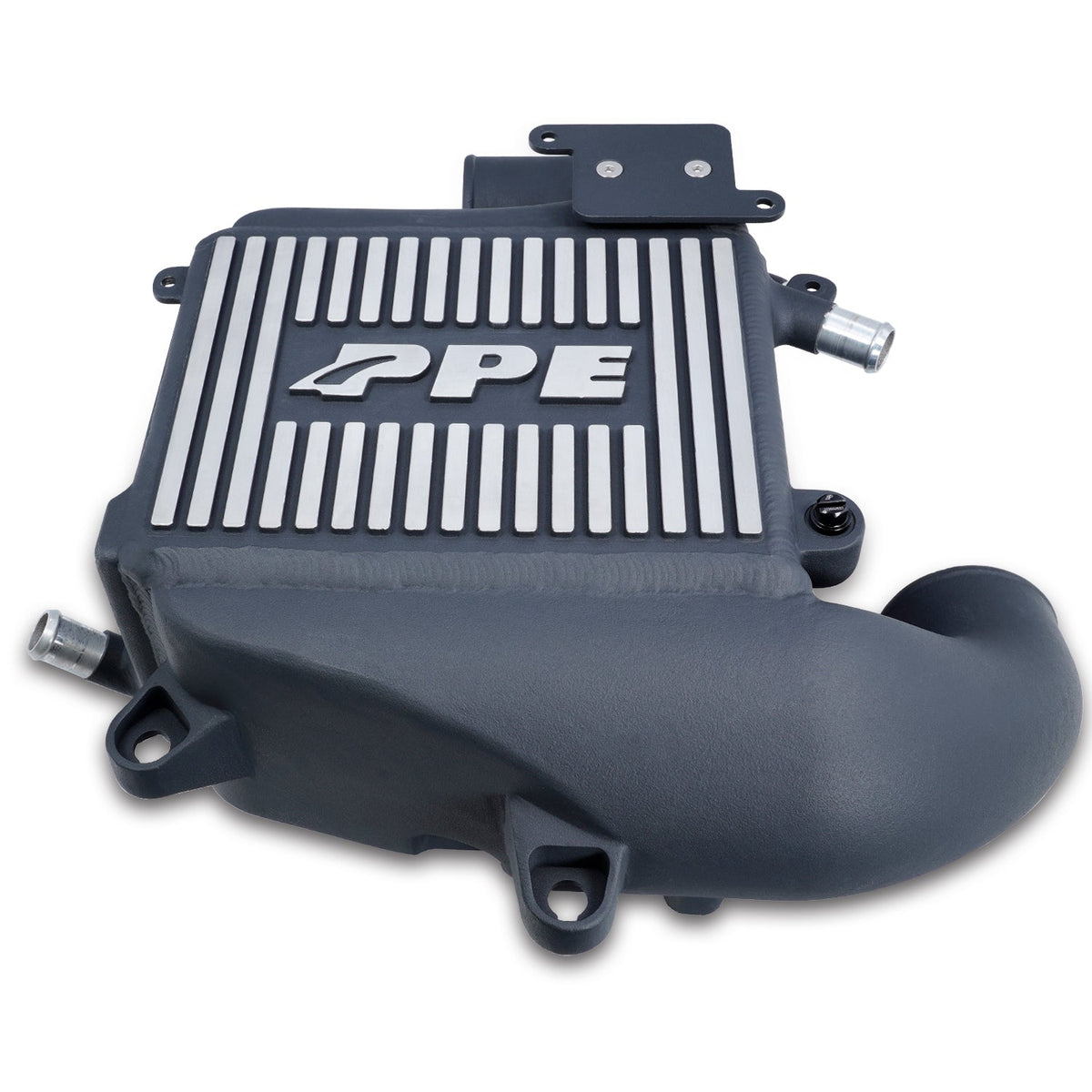 Pacific Engineering PPE Intercooler Kit - Air to Water - GM 3.0L Duramax 2020-2026 LM2 LZ0 - Black  Brushed Fins 115030010