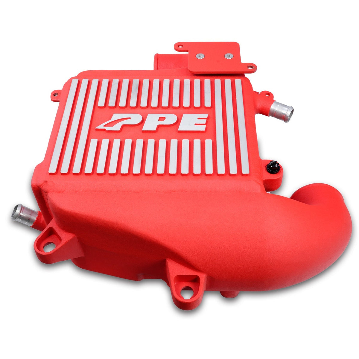Pacific Engineering PPE Power Intercooler Kit - Air to Water - GM 3.0L Duramax 2020-2026 LM2 LZ0 - Red  Brushed Fins 115030012