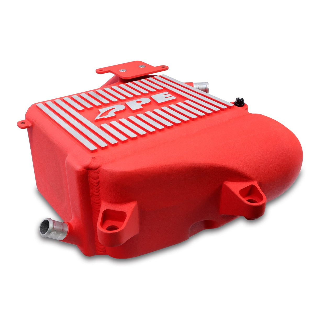 Pacific Engineering PPE Power Intercooler Kit - Air to Water - GM 3.0L Duramax 2020-2026 LM2 LZ0 - Red  Brushed Fins 115030012