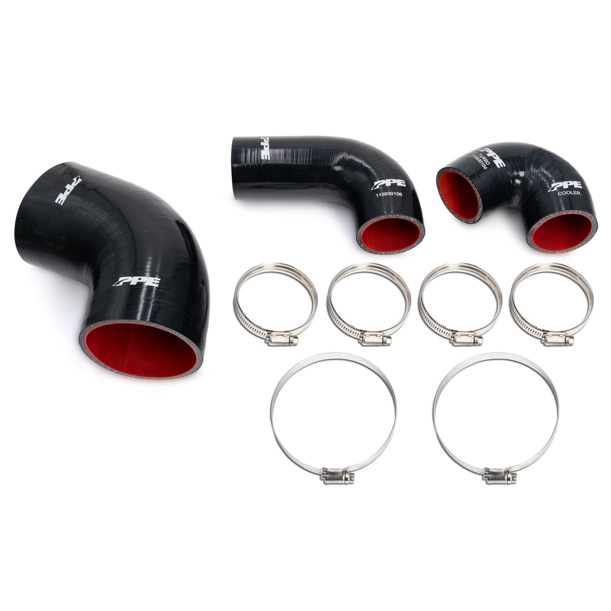 Pacific Engineering PPE Power Silicone Intake and Intercooler Hose Kit - GM 3.0L Duramax 2020-2026 115930100
