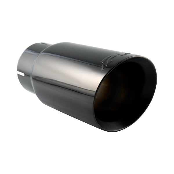 Pacific Engineering PPE Exhaust Tip 4.0 ID to 5.0 Round Exit 11 L - Black TiCN (Titanium Carbonitride) 117024019