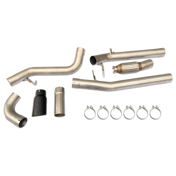 Pacific Engineering PPE Exh Kit 4 DPF-Back Single Tip - GM 3.0L Duramax 2020-2022 - Raw Polish 117050030
