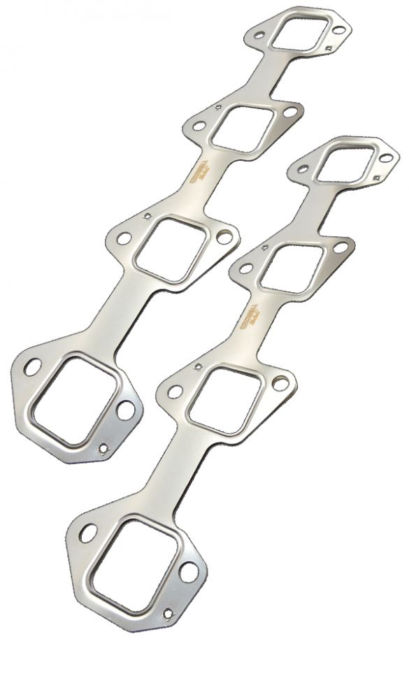 Pacific Engineering PPE Power Gasket Set for Exhaust Manifolds - Oversize Port (46.8mm X 41.0mm)(2pcs) - GM 6.6L Duramax 2001-2016 118062020