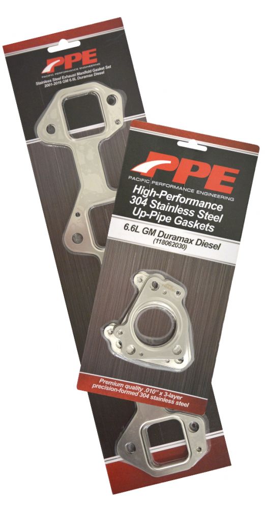 Pacific Engineering PPE Power Up-Pipe Gasket Set (4pcs) - GM 6.6L Duramax 2001-2016 118062030