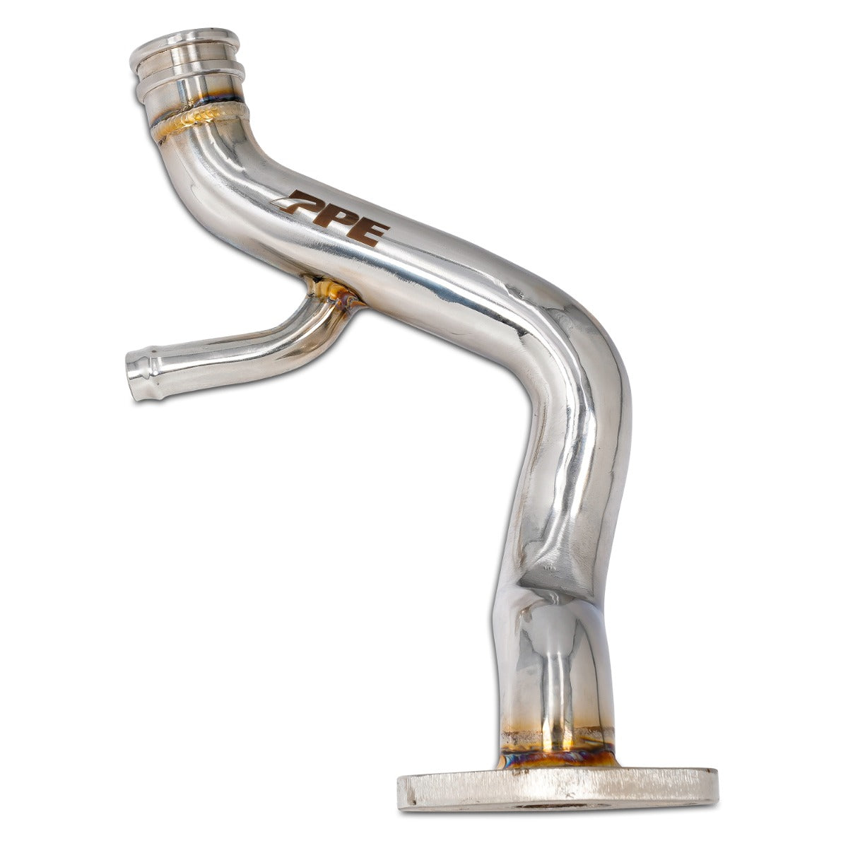 Pacific Engineering PPE Power Coolant Bypass Tube - Water Pump to Thermostat Housing GM 6.6L 2006-2010 LBZ LMM - Polished 119000730
