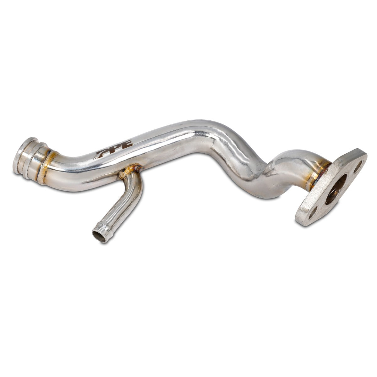 Pacific Engineering PPE Power Coolant Bypass Tube - Water Pump to Thermostat Housing GM 6.6L 2006-2010 LBZ LMM - Polished 119000730