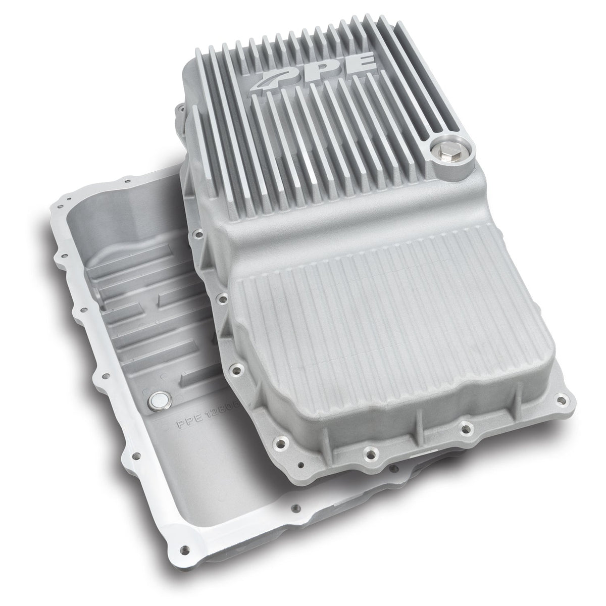 Pacific Engineering PPE Power 10L80 Deep Transmission Pan - GM 1500 V8 Gas 2019-2026  SUV V8 Gas 2021-2026 - Black 128051320