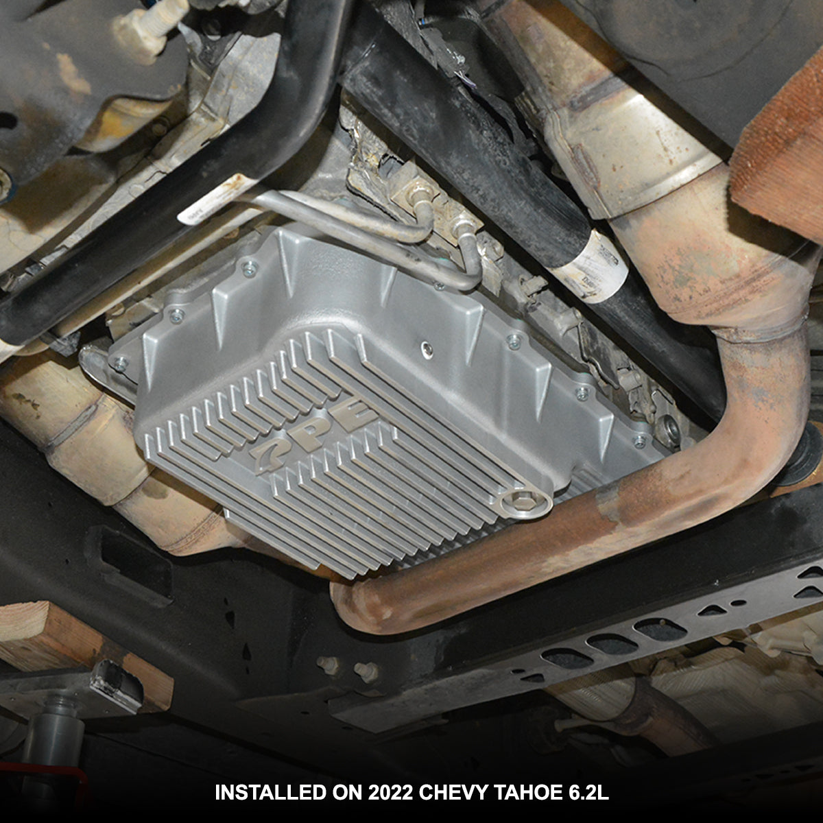 Pacific Engineering PPE Power 10L80 Deep Transmission Pan - GM 1500 V8 Gas 2019-2026  SUV V8 Gas 2021-2026 - Black 128051320