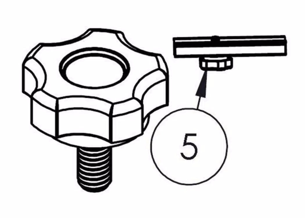 BAK Service Kit - Slide Lock Star Knob - (2) | PARTS-356A0014
