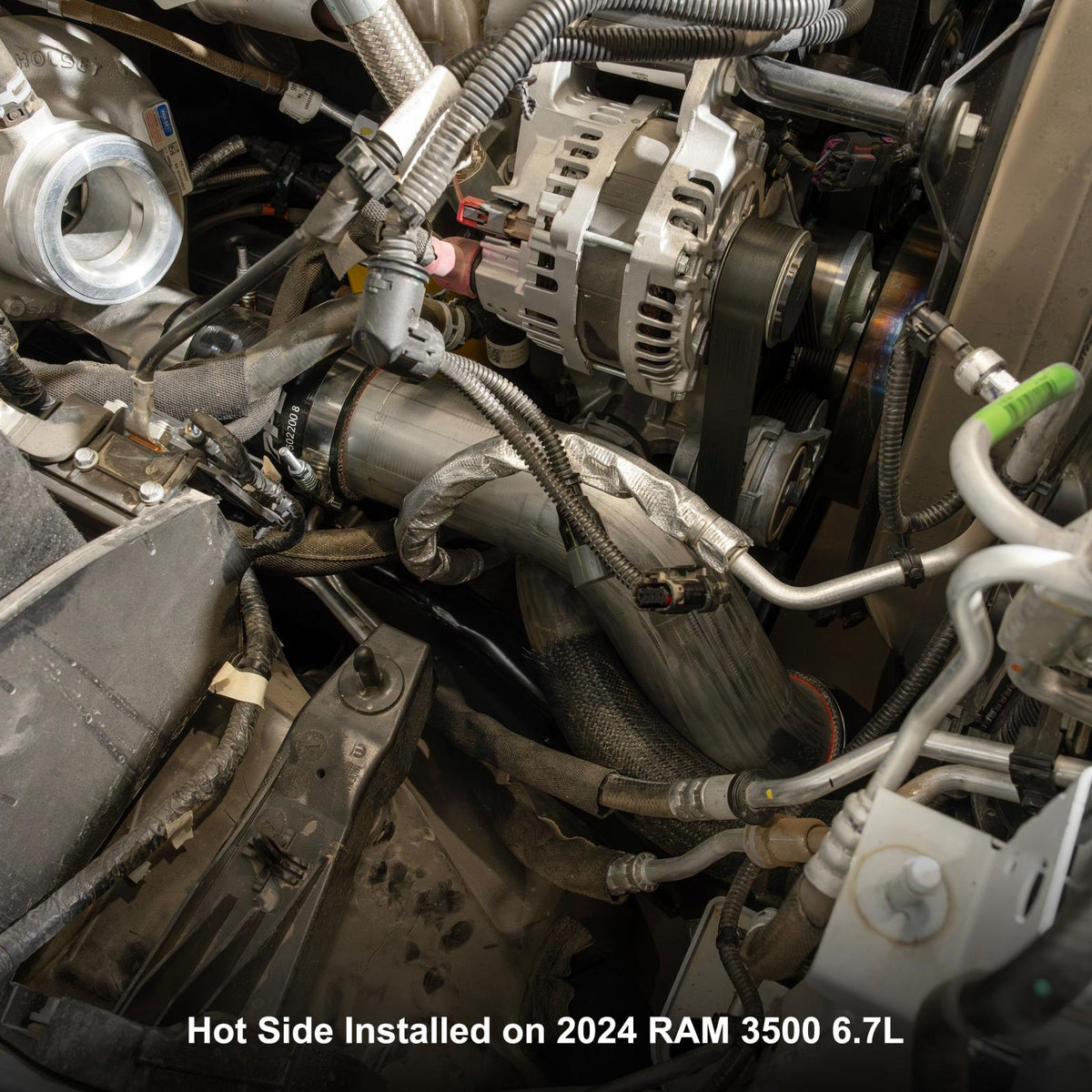 Pacific Engineering PPE Intercooler Charge Pipe Kit - Ram 6.7L Cummins 2019-2024 - Brushed 215022010 | 215022010