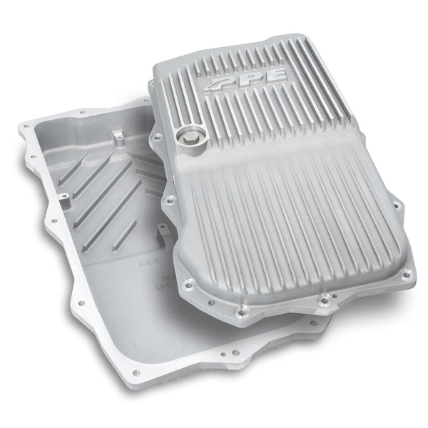 Pacific Engineering PPE Power 850RE Transmission Pan - Heavy-Duty Cast Aluminum - Jeep 2.0L 3.0L JL JT Wrangler 2018-2026 - Raw 228153400