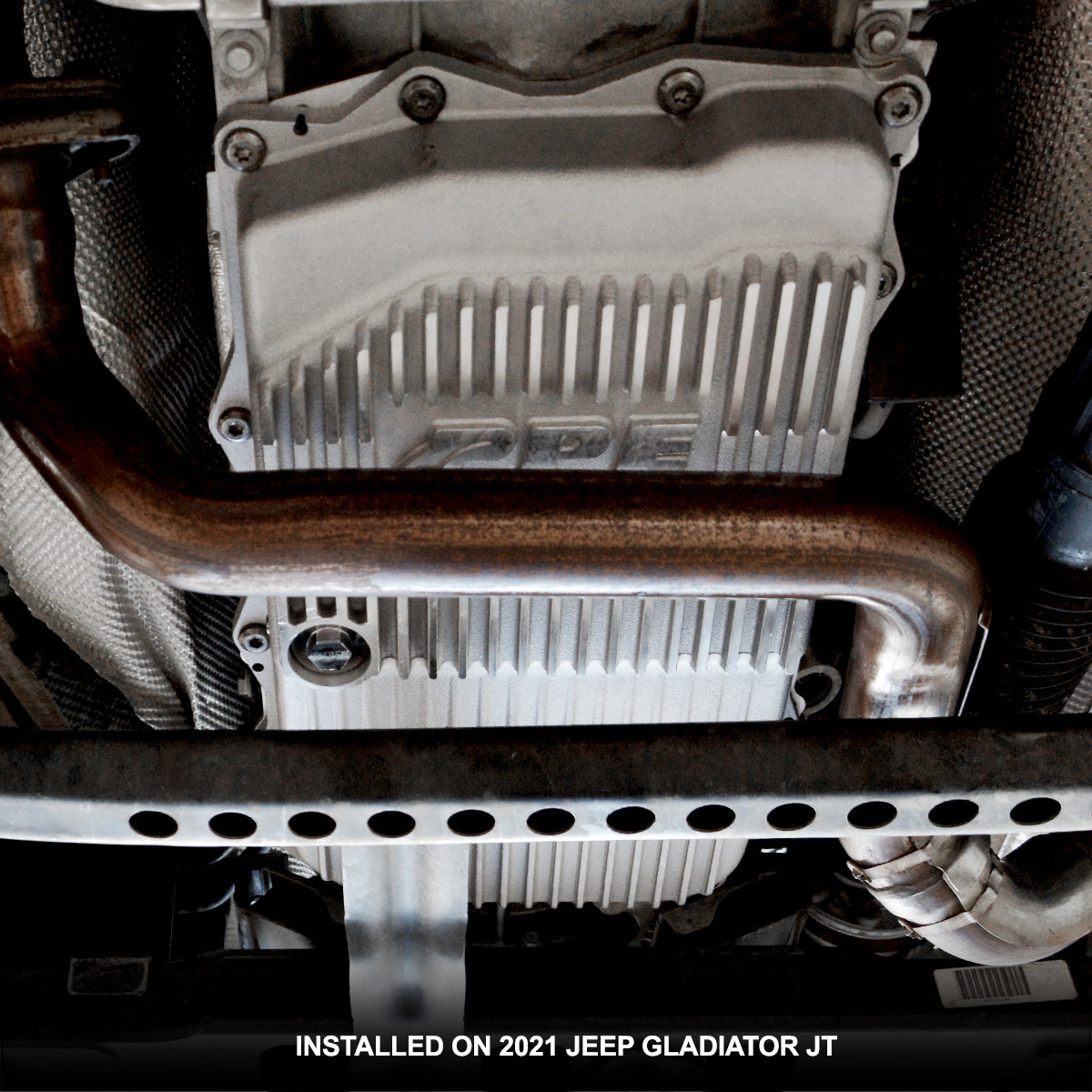 Pacific Engineering PPE Power 850RE Transmission Pan - Heavy-Duty Cast Aluminum - Jeep 3.6L Gas V6 JL JT Wrangler 2018-2026 - Raw 228153500