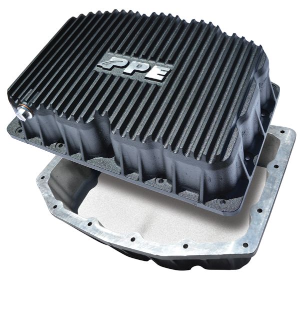 Pacific Engineering PPE Power Engine Oil Pan - Ford 6.7L 2011-2026 - Heavy-Duty Cast Aluminum - Black 314052120