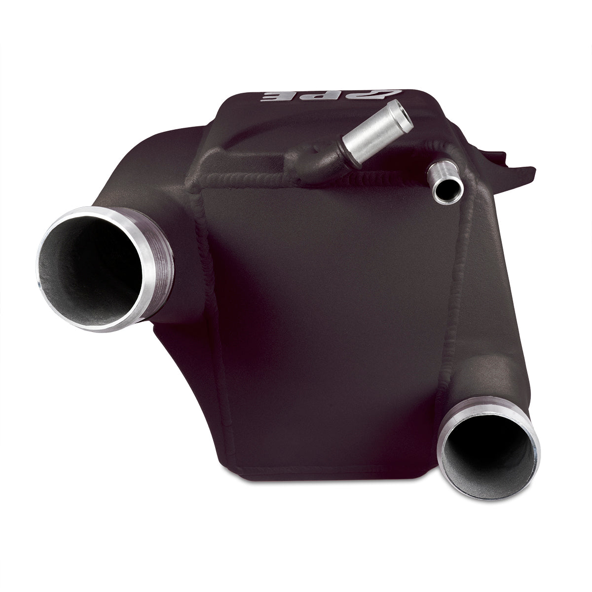 Pacific Engineering PPE Air to Water Intercooler Kit - Ford 6.7L Power Stroke 2011-2026 - Black I C - Polished Pipes 315045120
