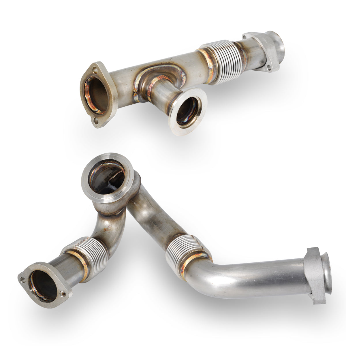 Pacific Engineering PPE OEM Performance Up-Pipes - Ford 6.0L Power Stroke 2003.5-2004 use with round EGR cooler 316119503