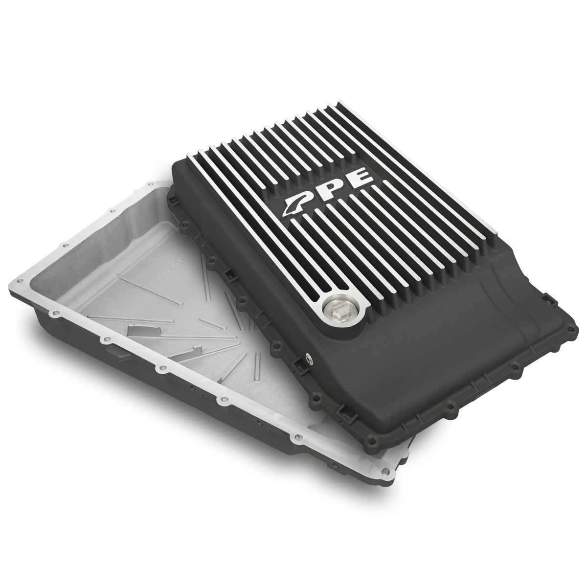 Pacific Engineering PPE Power 10R80 Shallow Transmission Pan - Ford 2017-2026 - Brushed 328053210