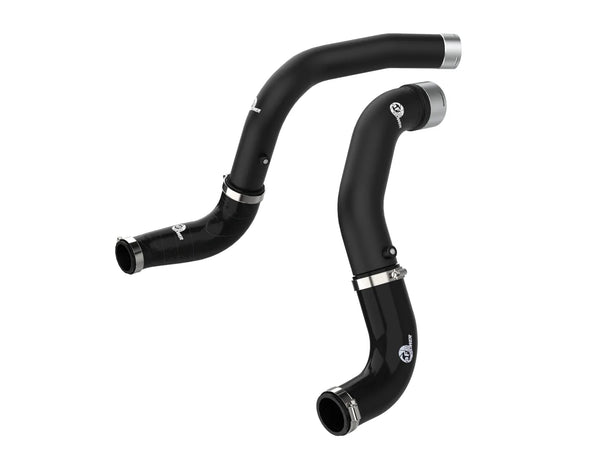 aFe Power Jeep Wrangler JL 20-23 V6-3.0L td EcoDiesel BladeRunner 3 In Aluminum Hot and Cold Charge Pipe Kit Black | 46-20434-B