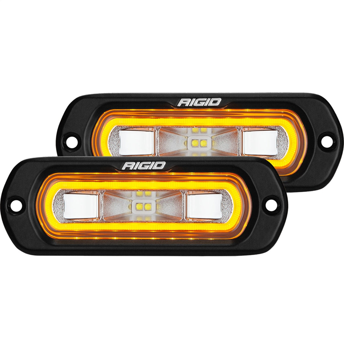 Rigid Industries SR-L Series Off-Road Spreader Pod 3 Wire Flush Mount With Red Halo Pair RIGID Industries | 53222